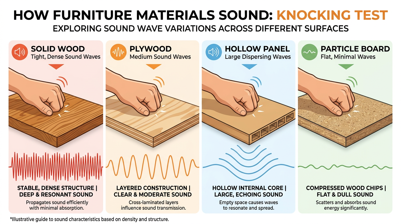 Knock test sound comparison