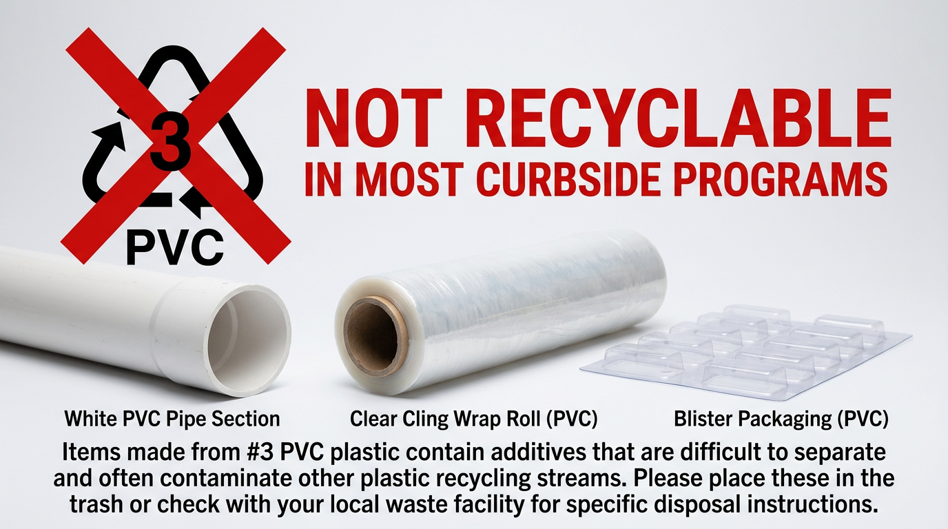 PVC items - not recyclable