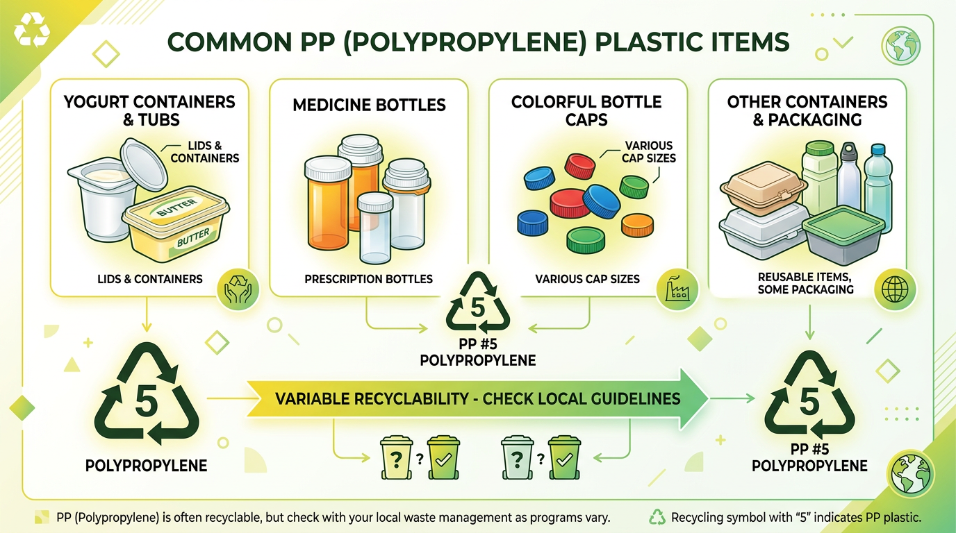 PP items - variable recyclability
