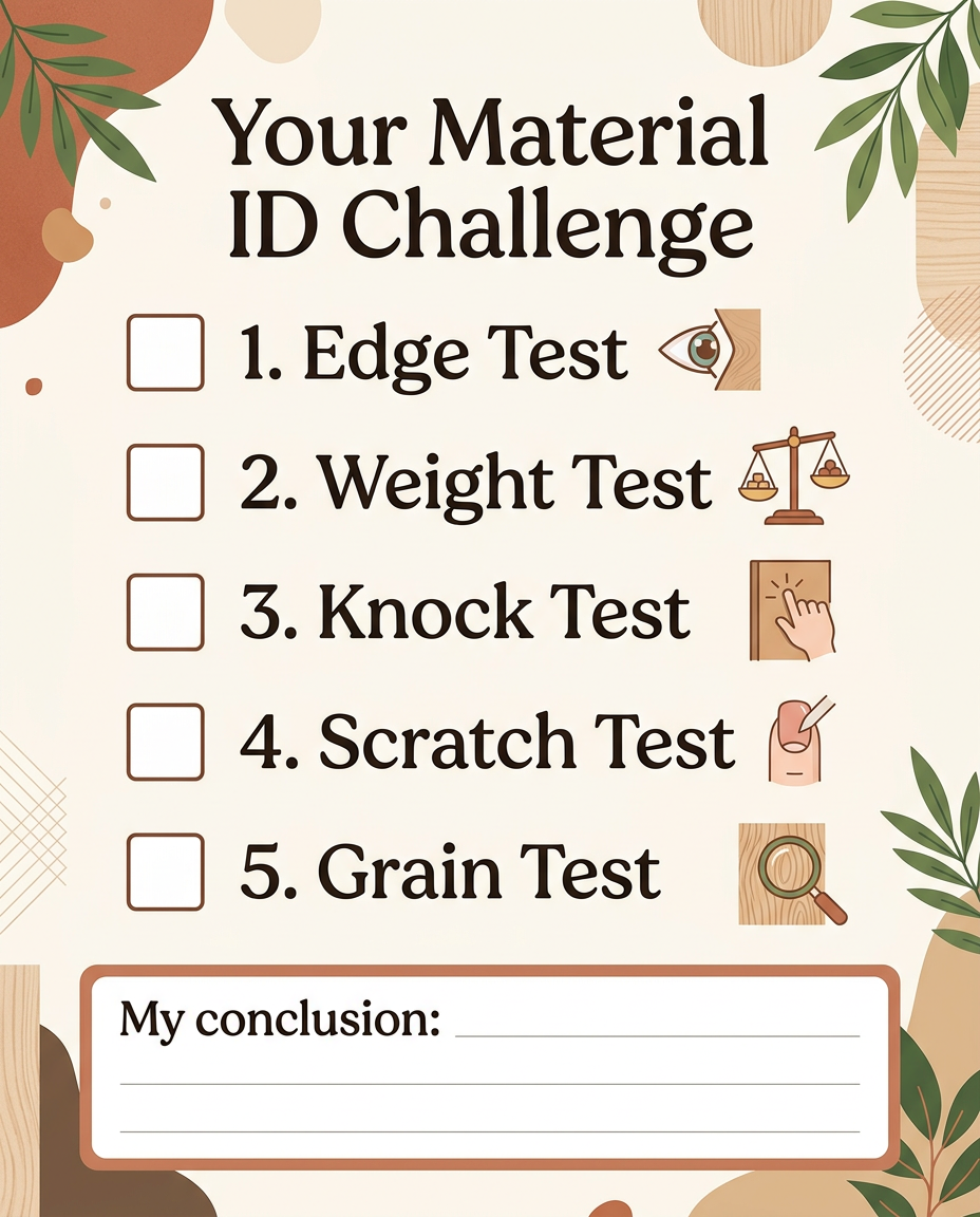 Material ID challenge checklist