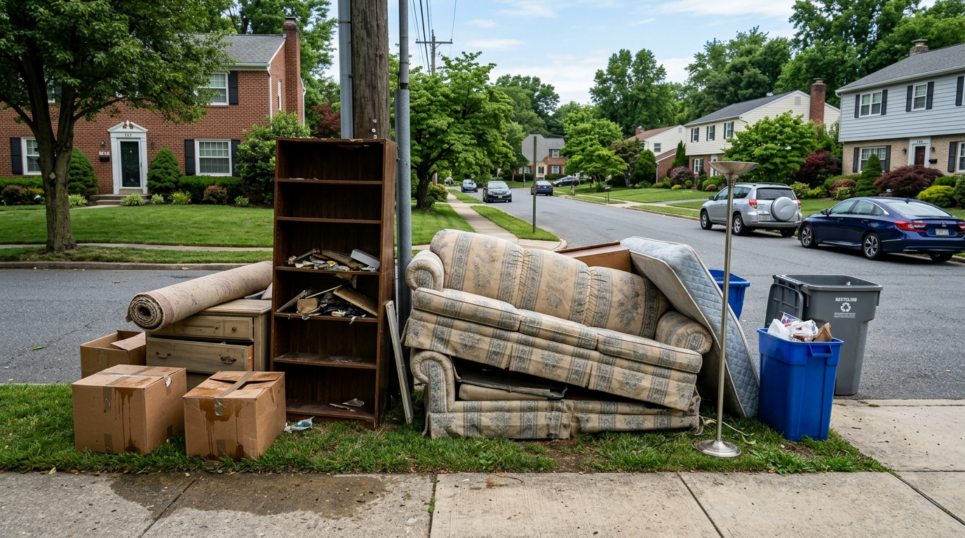 Grid of items with alternatives to curbside bins