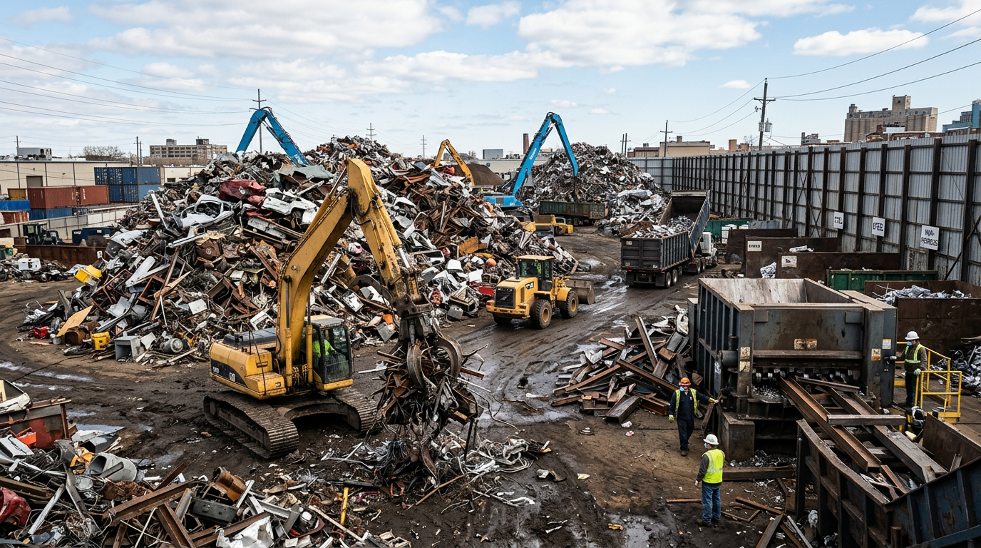 E-waste, mattress, and hazmat containers